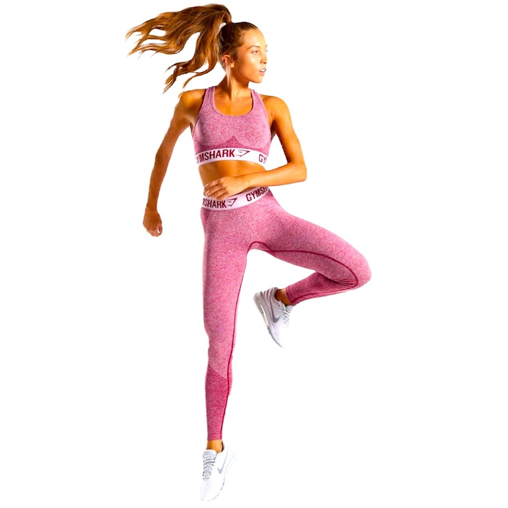 Gymshark flex leggings - beet marl/chalk pink - Picture 9 of 12
